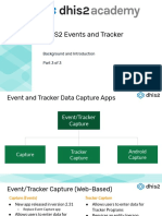 DHIS2 Events and Tracker: Background and Introduction Part 3 of 3