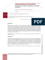 Consideraciones Teóricas Sobre El Estudio de La Violencia