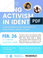 Tying Activism in Identity Flyer Samples To Send