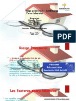 Factores de Riesgo Psicosocial - Condiciones Extra Laborales