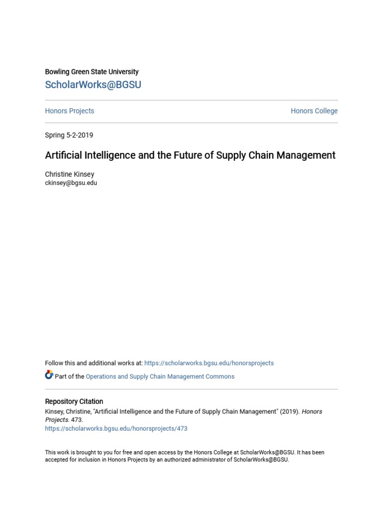 AI's Impact on Supply Chain Management | PDF | Artificial Intelligence ...