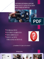 Sesión 2. Conceptos Generales de Desarrollo y Capacitación Organizacional