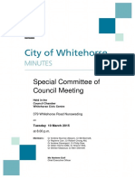 Special Committee Meeting Minutes 10 March 2015