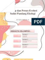 Proses Dan Konsep Evolusi Sudut Pandang Ekologi