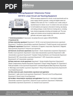 Electronics Training Equipment 1-Electronics Trainer SS1101C Linear Circuit Lab Teaching Equipment