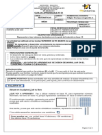 GUIA DE APRENDIZAJE N° 01 MATEMÁTICAS 5°