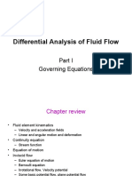 Fluid Flow Analysis: Governing Equations and Fluid Element Kinematics