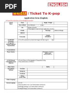 2 - (English) Ticket To K-Pop - Application Form