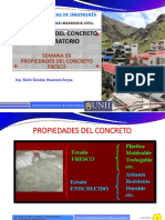 SEMANA 03 - PROPIEDADES DEL CONCRETO FRESCO