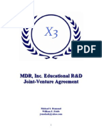 MDR, Inc.'s R&D Joint-Venture Operating Agreement