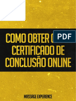 Como obter seu certificado de conclusão do curso de massagem