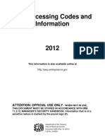 2012 Irs Processing Codes