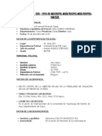 INFORME POLICIAL Violacion