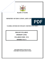 Nssco Biology Syllabus