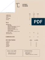 Degree Celsius Menu