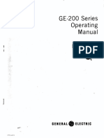 Computer Jadul Ge-200 Series General Electric Operational Manual