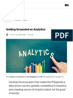 Getting Grounded on Analytics. an Analytics Framework Starts With an… 