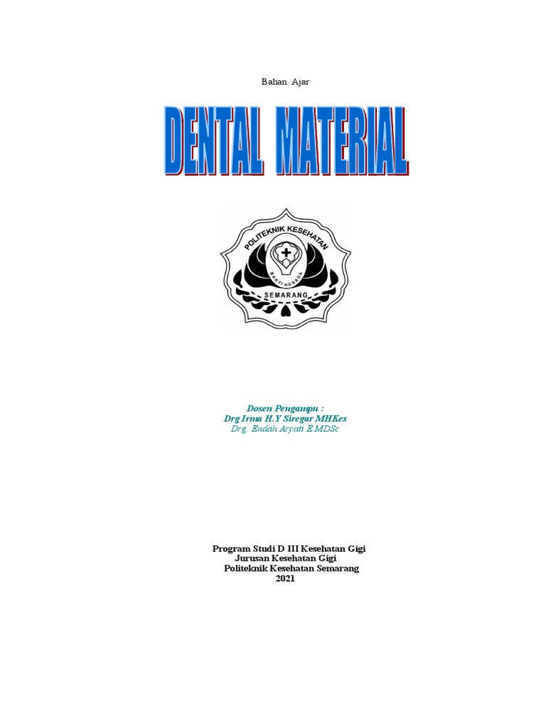 BAHAN AJAR Dental Material PDF