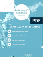 Jenis Karya Tulisan Ilmiah