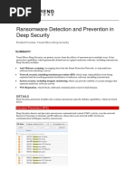 Ransomware Detection and Prevention in Deep Security