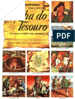 Album de Figurinhas Com A História A Ilha Do Tesouro 1962 (Editora Brasil-América Limitada)