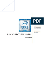 Microprocesadores Tabla Comparativa