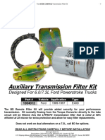 Auxiliary Transmission Filter Kit: Designed For 6.0/7.3L Ford Powerstroke Trucks
