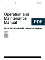 Operation and Maintenance Manual: 402D, 403D and 404D Industrial Engines