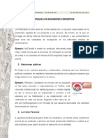 Conceptos clave de publicidad, relaciones públicas, ventas y marketing