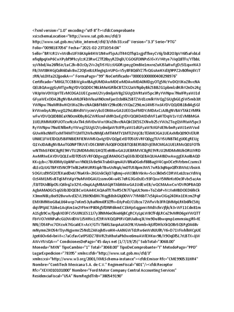 XML VERSION EMPRESA | PDF