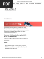 Complex SQL Queries Examples | PDF | Sql | Table (Database)