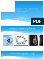 Presentation Steps To Export