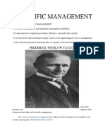 Scientific Management: Frederick Winslow Taylor