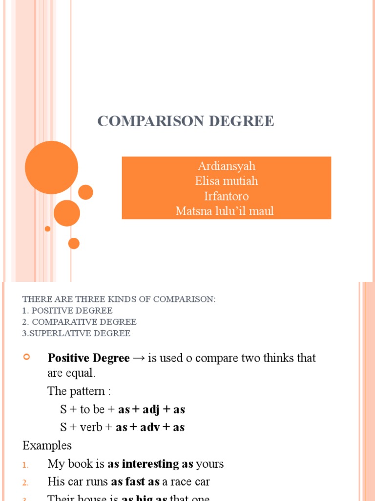 Understanding Comparison Degrees and Past Tense | PDF | English ...