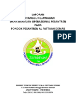 Laporan Bantuan Operasional Pondok Pesantren Alfattaah 2020