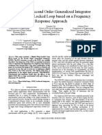 Designing A Second Order Generalized Integrator Digital Phase Locked Loop Based On A Frequency Response Approach