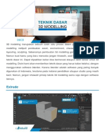 Teknik Dasar 3D Modelling