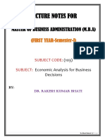 Economic Analysis For Business