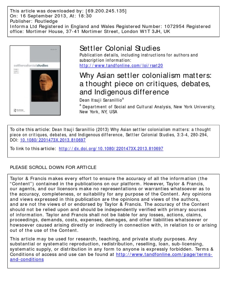 Understanding Asian Settler Colonialism | PDF | Colonialism | Hawaii