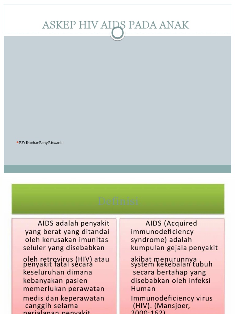 PDF PPT Hiv Aids Pada Anak | PDF