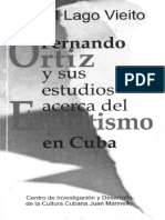 Fernando Ortiz y Sus Estudios Acerca Del Espiritismo en Cuba