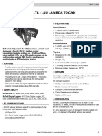 LTC - Lsu Lambda To Can: Datasheet