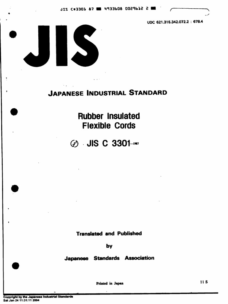 Jis C3301 | PDF