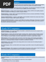 Kinds of Companies: Chartered Company