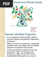 Gmos: Social and Ethical Issues: Adnya A. Desai M. SC Ii