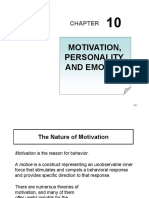 Motivation, Personality Emotions