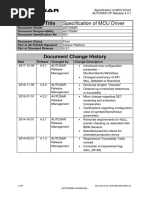 Document Title: Specification of MCU Driver