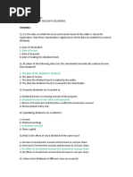 Palmones Adrio B. Investment in Equity Securities