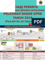 Evaluasi Peserta Latsar CPNS 2019