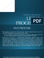 Legal Processes: Criminal Procedure